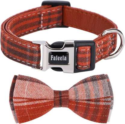 Faleela soft fabric dog collar hardware display