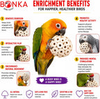 Bonka 1214 natural sola plant bird chew toys