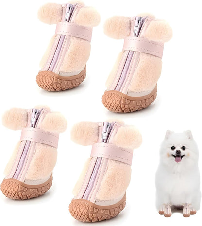 Dog Shoes for Small Dogs, Breathable Dog Boots Paw Protector for Hot Pavement Winter Snow, Dog Booties with Reflective Strips Rugged Anti-Slip Sole for Hardwood Floors Walking Black Size 1 - Image 11