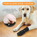 Letsqk dog boot for injured paw showing soft interior lining