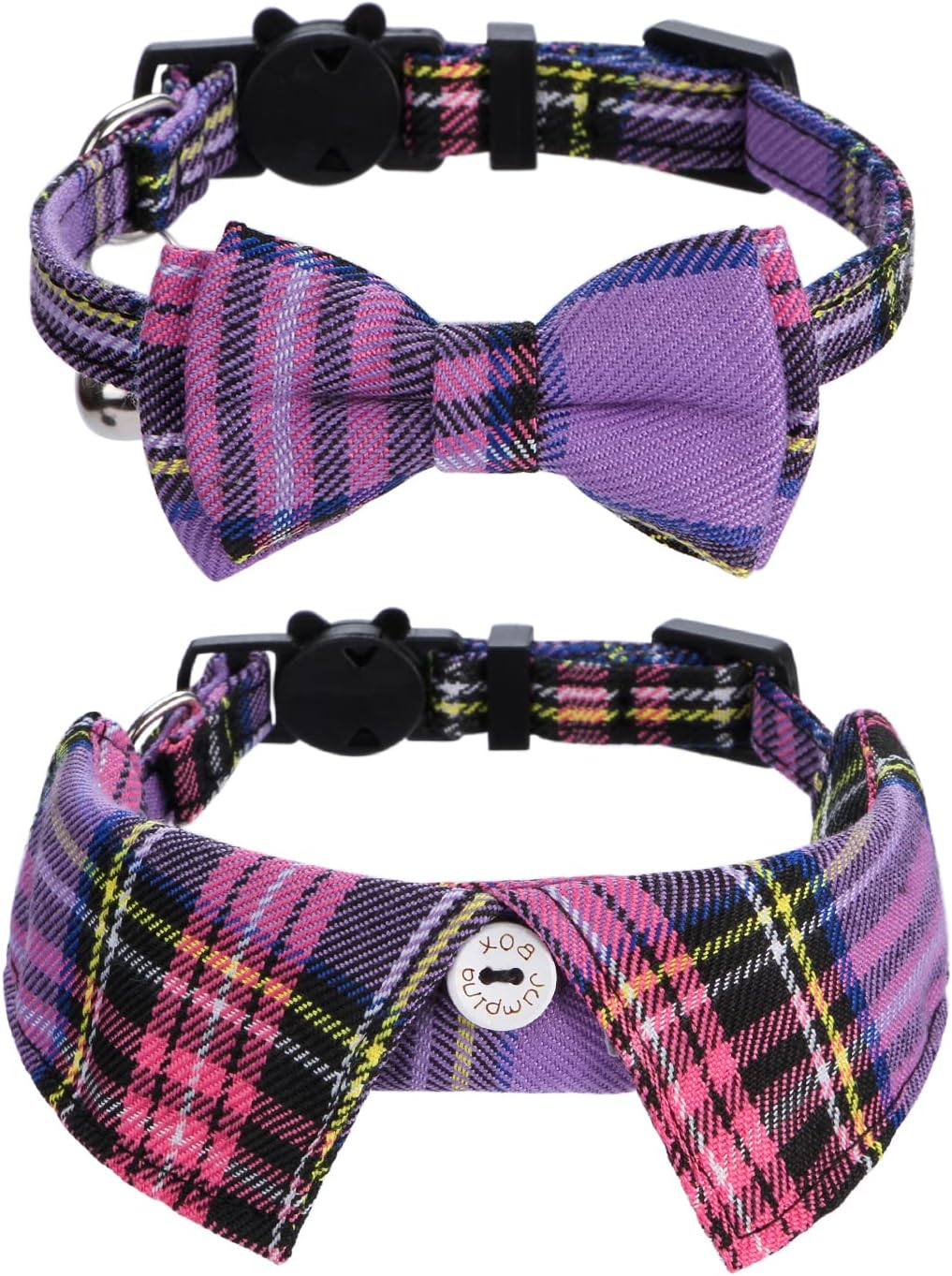 Faleela Breakaway Cat Collar with Bells - 2 Pack Cat Collar with Bells, Cat Collars with Bandana, Accessories for Pet Collars, Adjustable for Cats and Small Dogs - Image 13