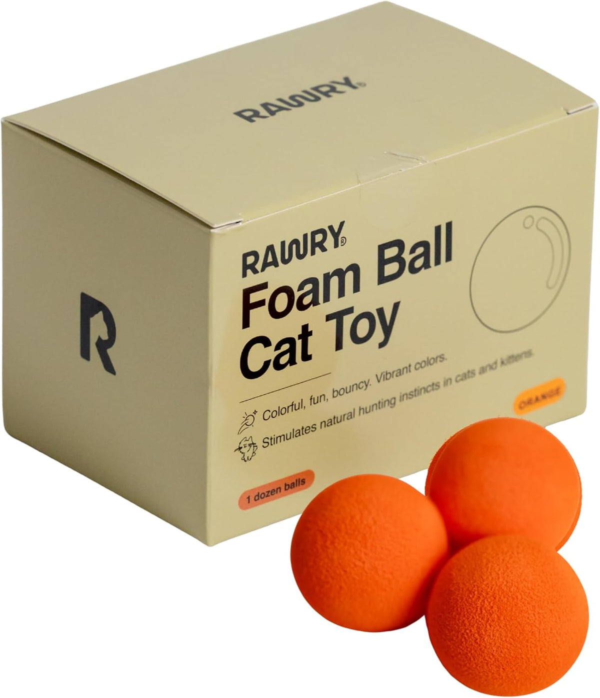 Non-toxic foam ball toy set in packaging