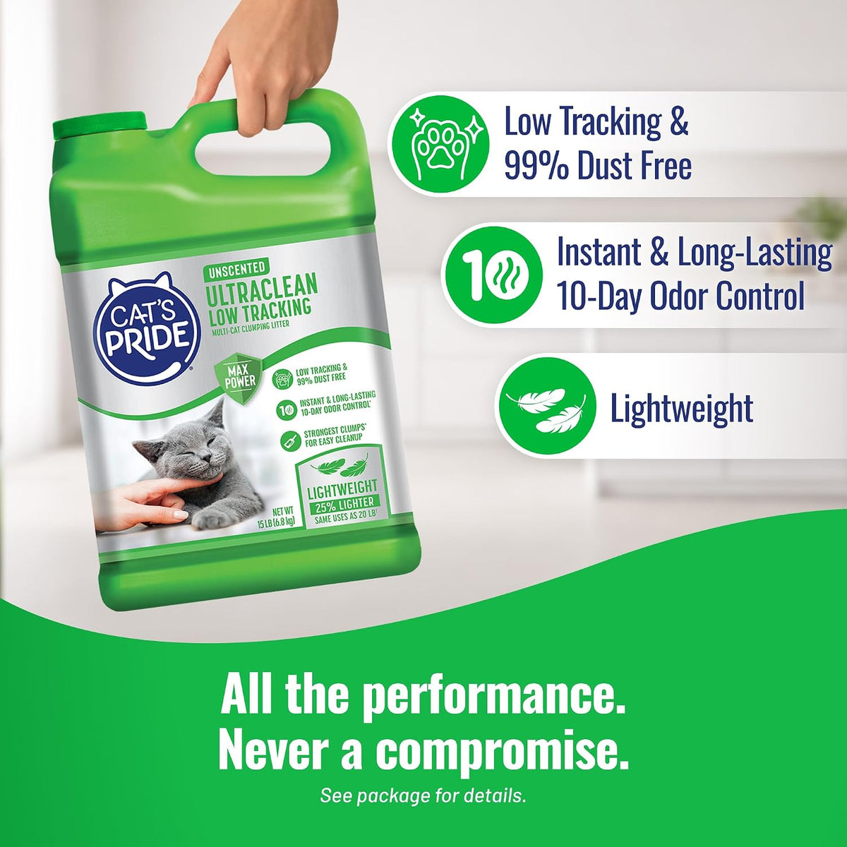 Multi-cat clumping litter strong clump demonstration