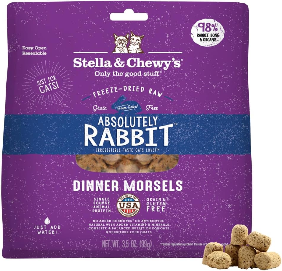 Stella & Chewy's Freeze-Dried Raw Cat Dinner Morsels - Premium Chicken Recipe with 98% Cage-Free Meat & Organs - Natural Grain-Free Cat & Kitten Food - Made in USA - 3.5 oz - Image 13