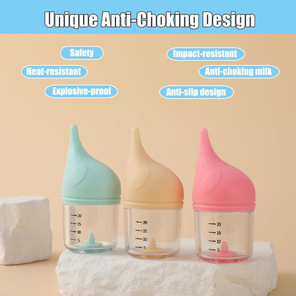 LogFaadCoi anti choking small animal nursing bottle twenty millilitre measurement lines