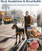 Waterproof silicone material of Solowinner dog shoes