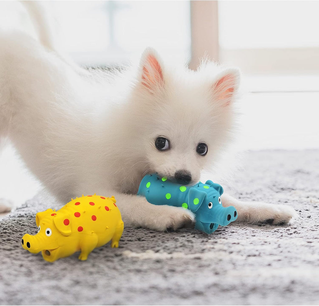 Andiker anxiety relief squeezing dog toy dimensions view
