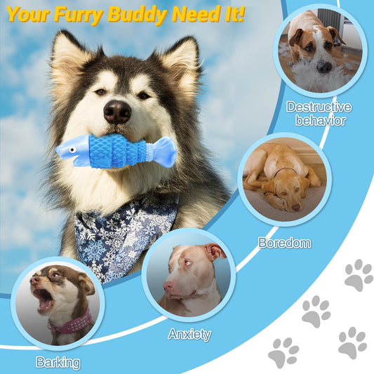 WinTour durable dog chew toy with squeaker design