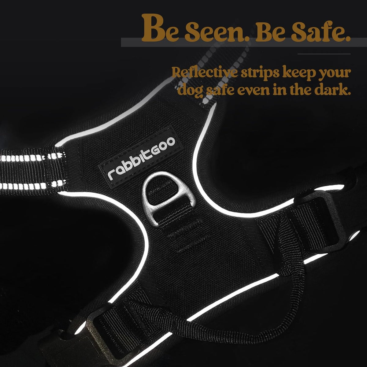 Adjustable buckle straps on Rabbitgoo dog vest