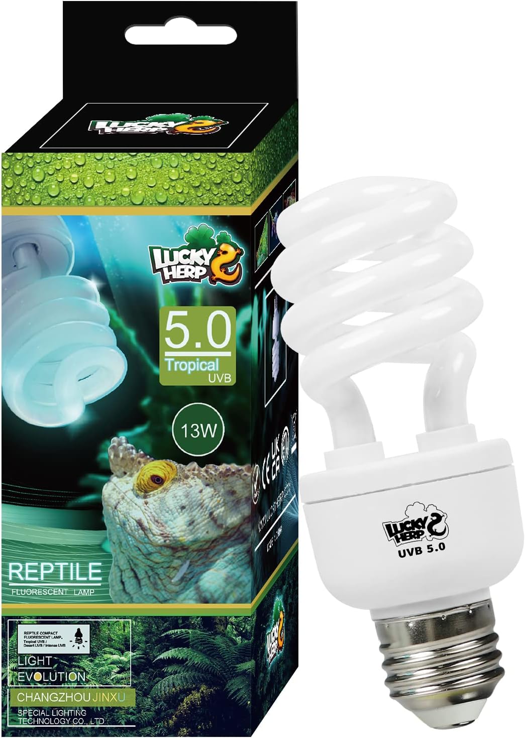 LUCKY HERP Desert UVA UVB Reptile Light Bulb 10.0 26W Compact Fluorescent Lamp - Image 9