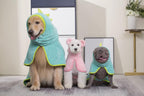Adjustable strap detail of Pawyee pet bath robe