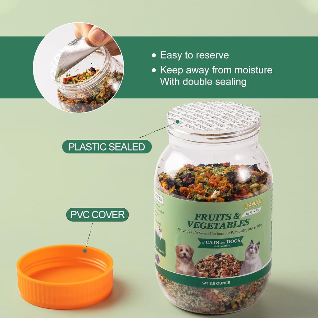 Capuca freeze dried cat treats for hairball control and digestion