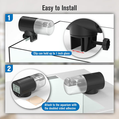JuzPetz programmable aquarium timer dual mounting brackets illustration
