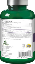 Side view of Vet's Best Gas Busters digestive supplement bottle