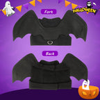 Rypet black bat wings pet apparel showing adjustable neck and chest straps