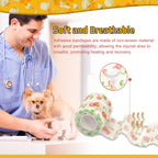 Detail view of breathable non-woven pet bandage fabric