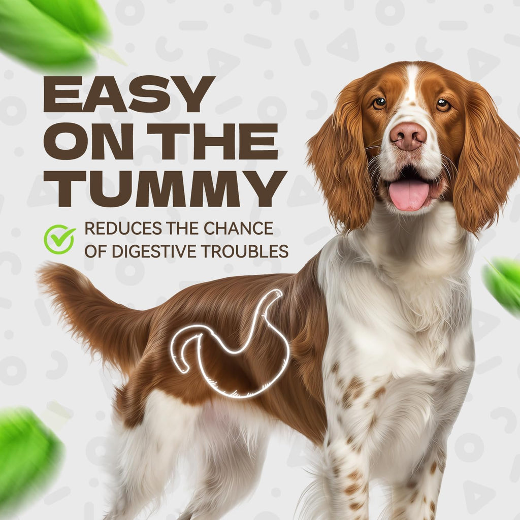 Kuadelro dog treats 10.58 ounce bag side profile