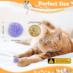 Multicolor interactive sparkle balls for cats