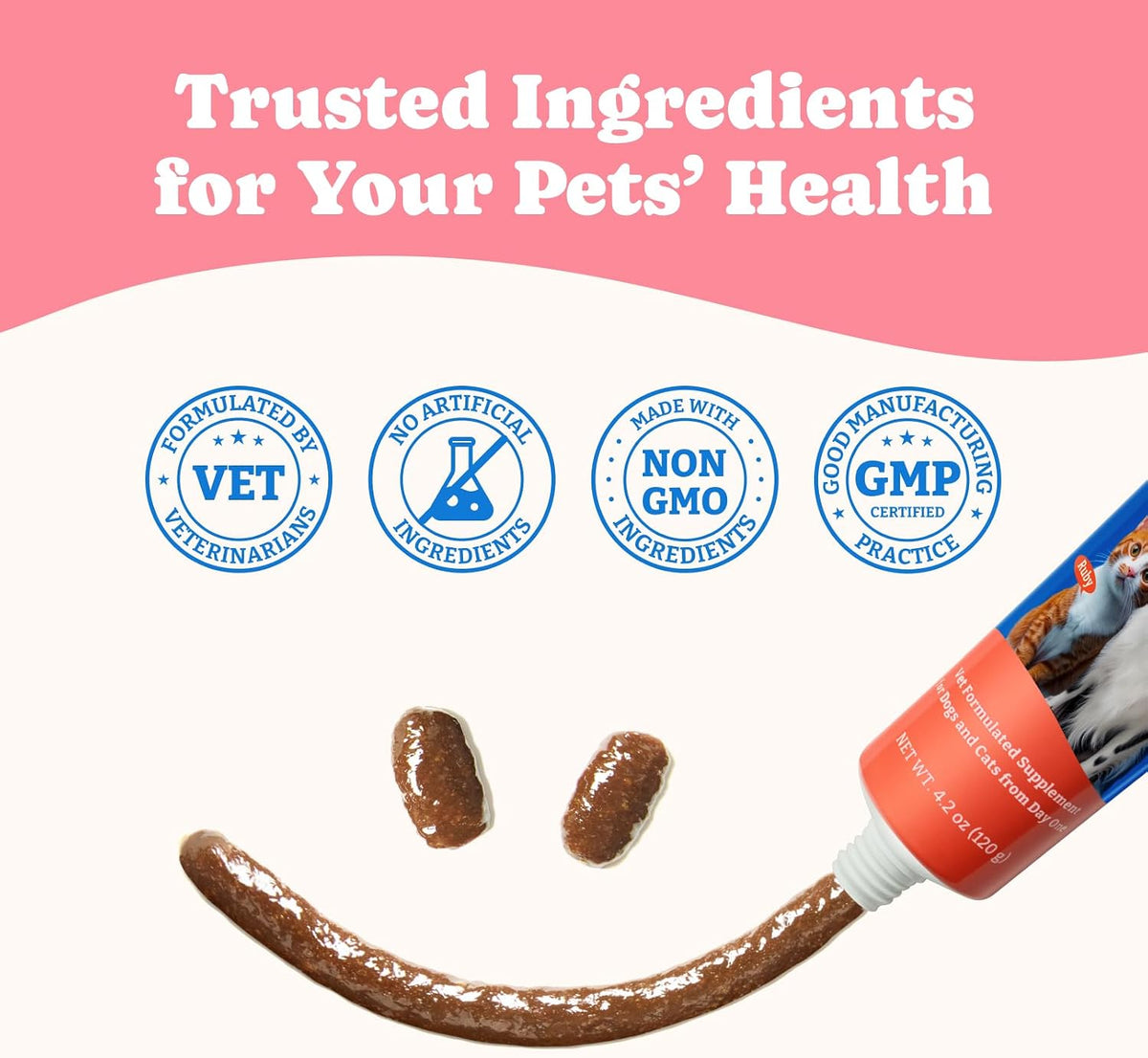 Premium dietary weight gain gel for elderly dogs and cats