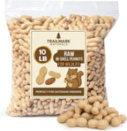 Bulk storage of Trailmark Naturals raw peanuts for wildlife enthusiasts