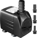 Growneer submersible water pump front view in black color