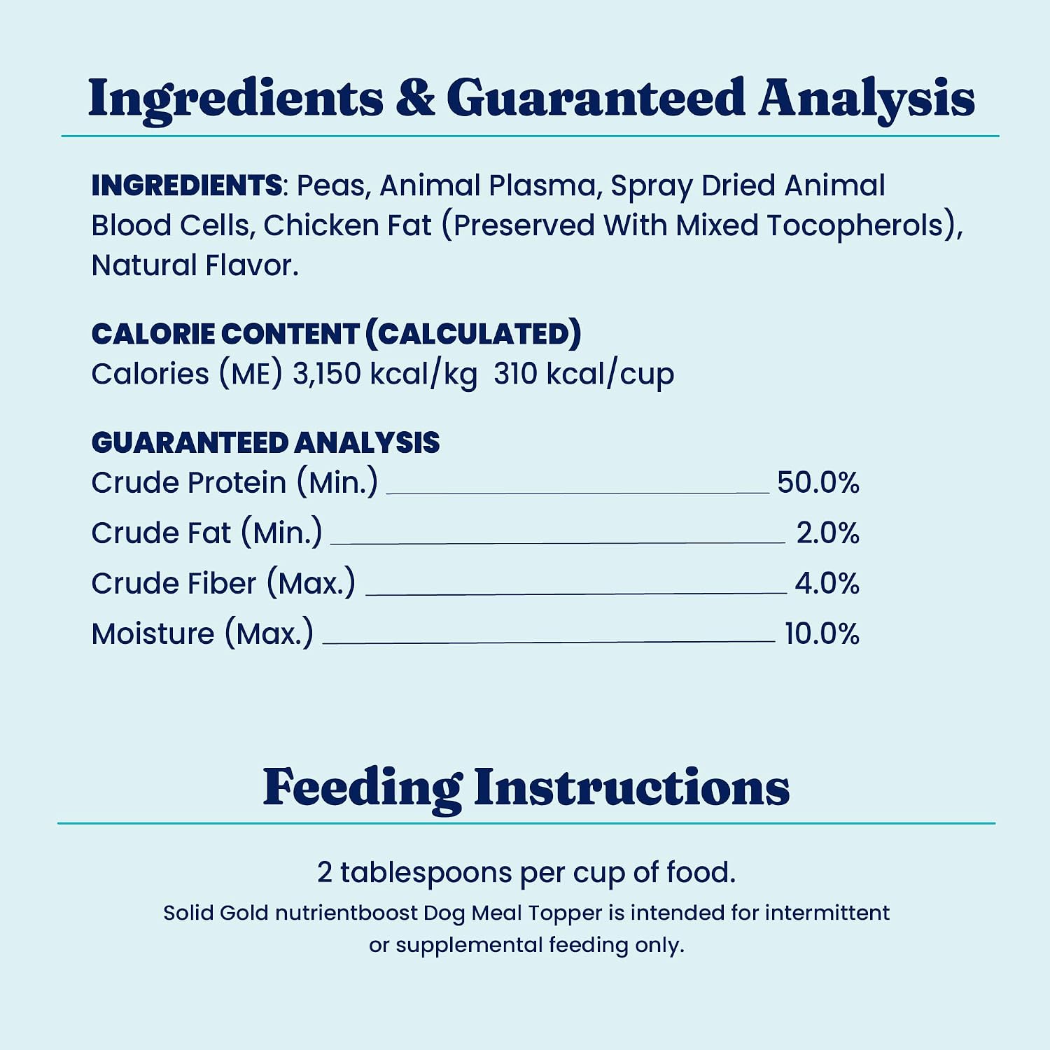 Solid Gold NutrientBoost Meal Toppers for Dogs - High Protein Dog Food Toppers for Dry Food - Grain Free Flavor Enhancer with Vitamins, Minerals & Amino Acids for Gut Health & Immune Support - 1lb - Image 9