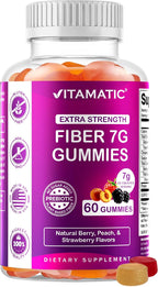 Vitamatic Extra Strength Prebiotic 7g Fiber, 60 Gummies - 2 Pack - Image 10