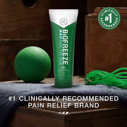 Imported cooling pain relief gel tube for sore muscle and joint massage