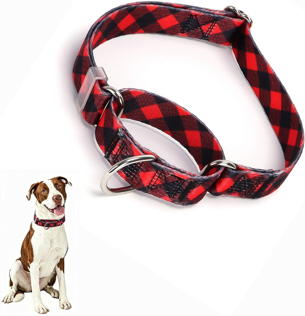 Martingale Dog Collars for Medium Large Dogs, No Slip Girl Dog Collars with Adjustable Soft Nylon and Special Bull Flower Design, for Small Dogs Also (M) - Image 15