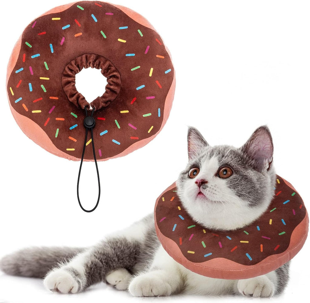 BINGPET Cat Cone Collars Soft,Cat Recovery E Collars After Surgery to Stop Licking,Waterproof Adjustable Elizabeth Neck Cones Cute Pet Donut Pillow for Cats Kitten Puppy Wound Healing After Surgery,S - Image 12