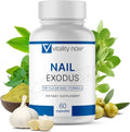 Vitality Now Nail Exodus 60 capsules front view bottle for healthy nails.