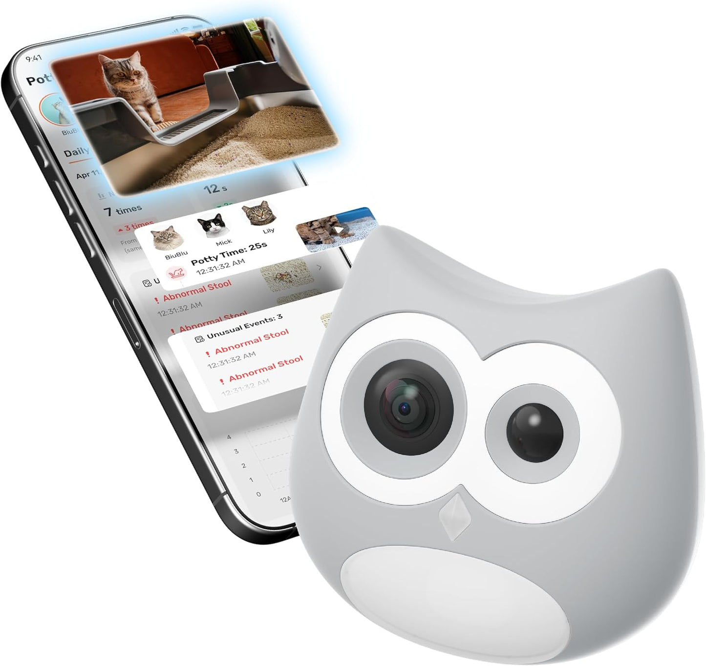 SiiPet LitterLens AI cat litter box camera front view