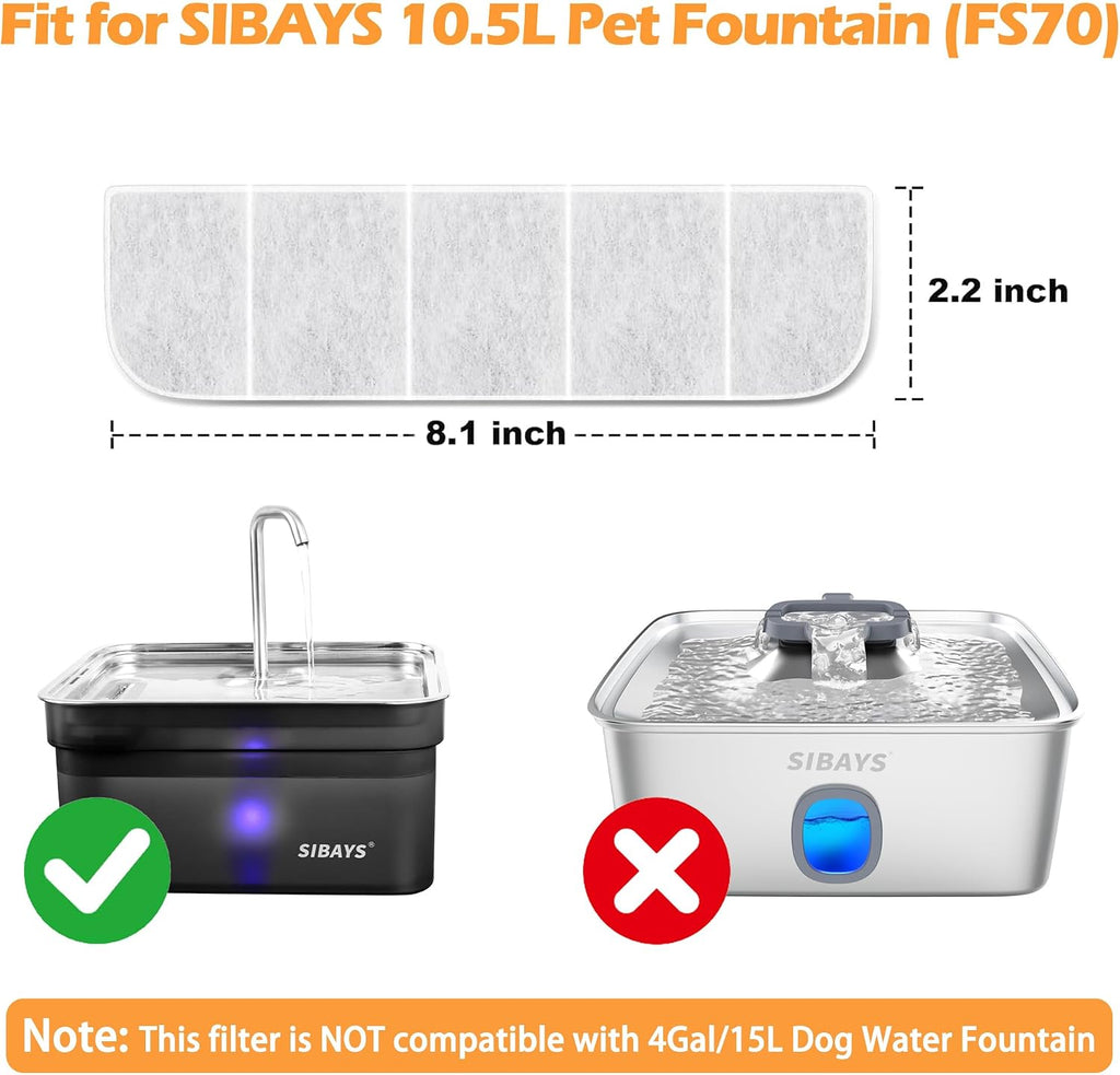 Sibays replacement filter and pump sponge set