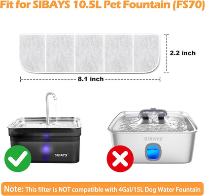 Sibays replacement filter and pump sponge set