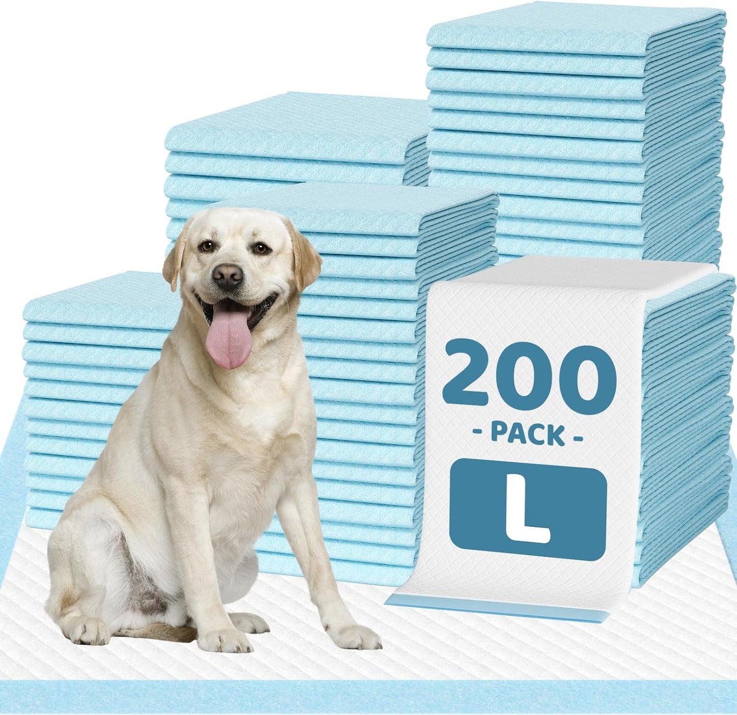 100 Count Large Dog & Cat Puppy Pee Pads - 28"x30" Absorbent Potty Training Pads | Leakproof Quick-Dry Disposable Pet Pads for Puppies, Dogs & Cats | Indoor, Outdoor, Litter Box, Housebreaking Use - Image 10
