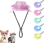 Cat Sun Hat,Dog Bucket Hat,Pet Sport Hat&Pet Hat with 2Ear Holes,Fall Hats for Cats&Dogs,Decorative Hats for Cats&Dogs,Make Your Pet Even Cuter and More Beautiful (Blue, S) - Image 9
