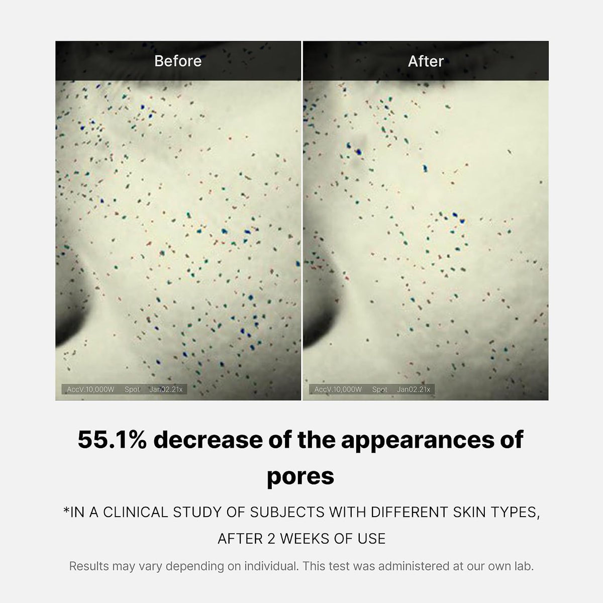 Medicube Zero Pore One Day Cream packaging back label details
