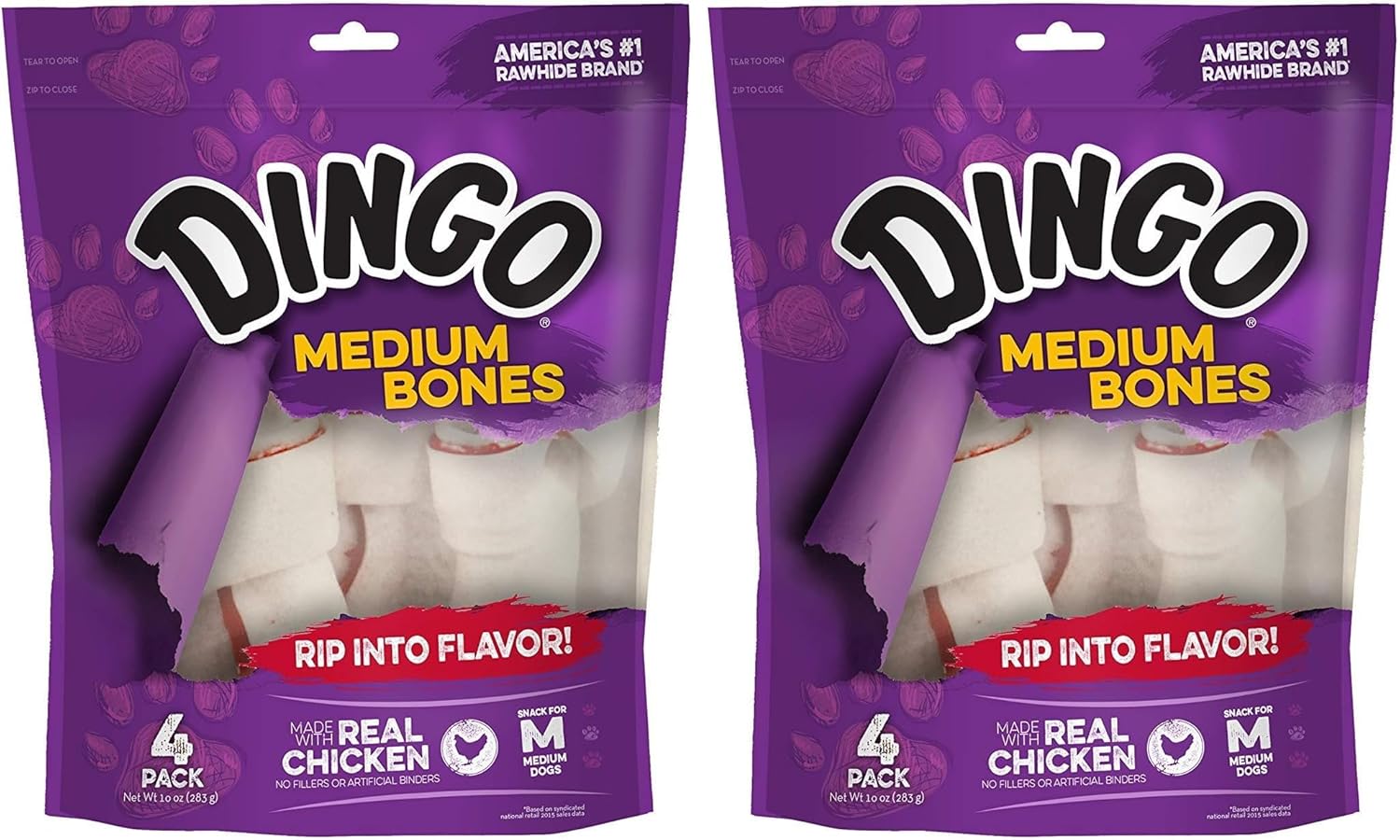Dingo 156095 Rawhide Bones For Small Dogs, Chicken,White, 6-Count, 8 Ounces - Image 9