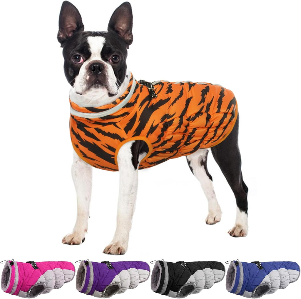 Dog Winter Jacket Cozy Reflective Waterproof Windproof Warm Pet Garment,Comfortable Cold Weather Fleece Apparel Outfits with Zipper Closure for Small Medium Large Dogs Puppy Walking,X-Large - Image 15