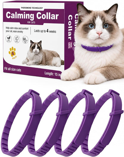 Calming Collar for Dogs 4 Pack, Waterproof Dog Calming Collar for Anxiety and Stress Relief, Long-Lasting 60-Day Pheromone Collars for Dog, Adjustable for Medium Big Dogs (Purple, Large) - Image 13
