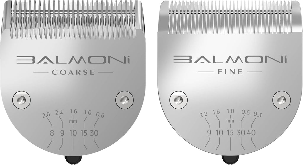Professional Coarse + Fine 5-in-1 Clipper Blades (2-Pack) for 580 Series - Adjustable 0.6-2.8mm Detachable Metal Blades, Wahl Compatible, Steel Comb Ready (Fine x2) - Image 11