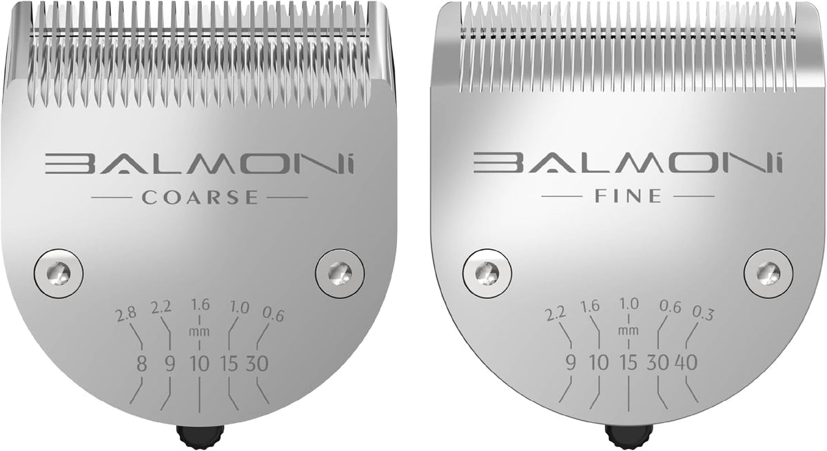 Professional Coarse + Fine 5-in-1 Clipper Blades (2-Pack) for 580 Series - Adjustable 0.6-2.8mm Detachable Metal Blades, Wahl Compatible, Steel Comb Ready (Fine x2) - Image 11