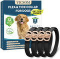 Vicsom flea and tick collar for dogs 4 pack front view
