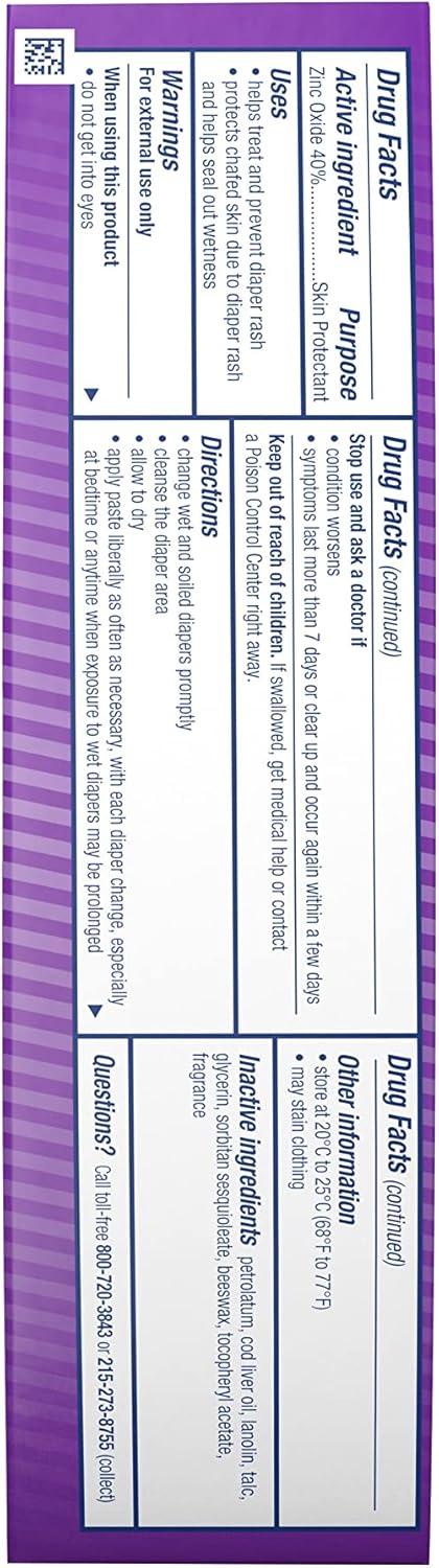 Desitin Maximum Strength Baby Diaper Rash Cream with 40% Zinc Oxide for Treatment, Relief & Prevention, Hypoallergenic, Phthalate- & Paraben-Free Paste, 4 oz - Image 14