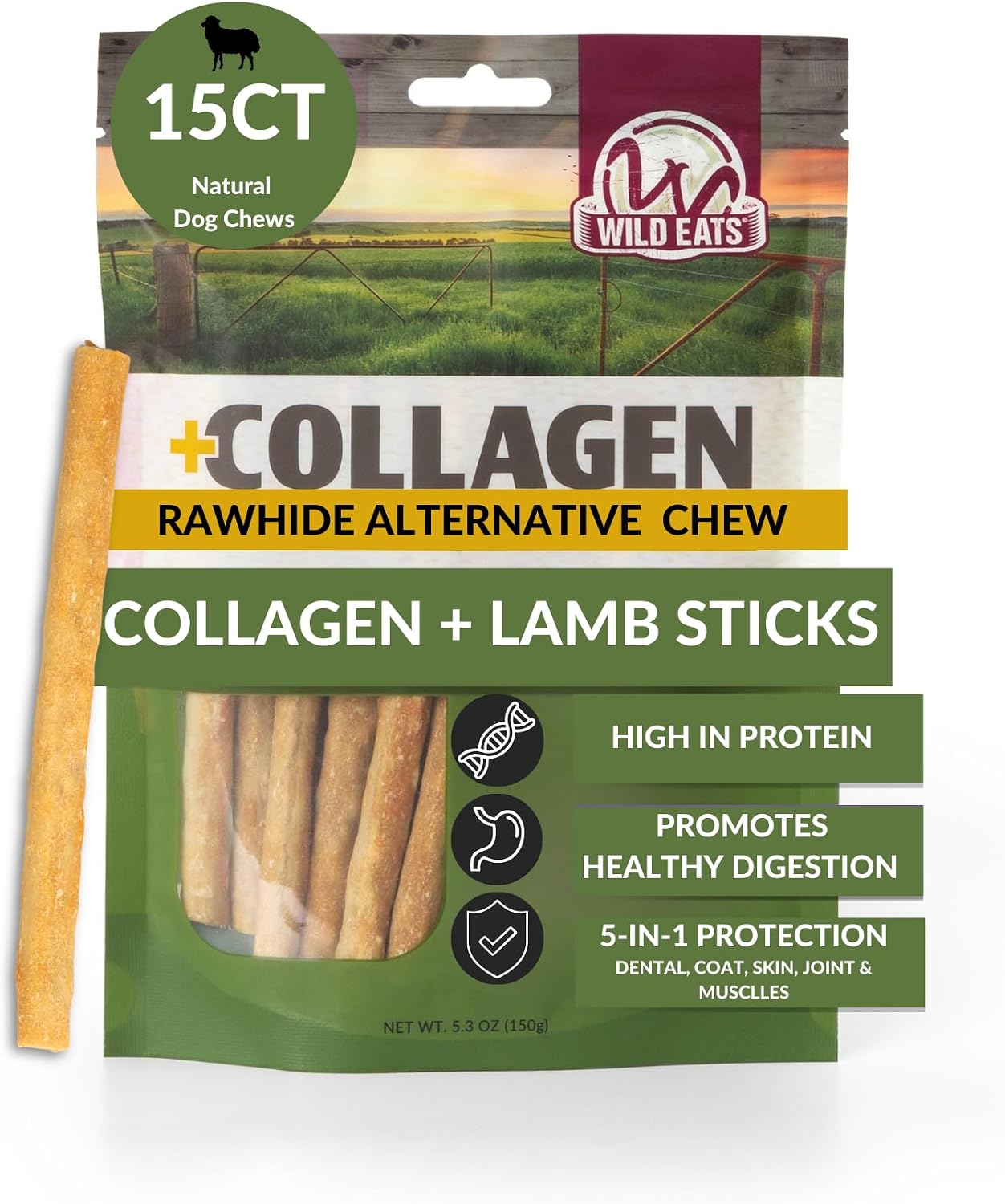 Wild Eats Real Duck Collagen Bully Sticks for Dogs (25 Pack,5 Inch) Long Lasting Dog Chews No Hide Dog Treat Bully Stick Alternative, Rawhide Free, Grain Free, High Protein - Image 10