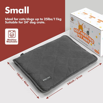 Mora Pets twenty four by eighteen inches cat pad layout on hardwood floor