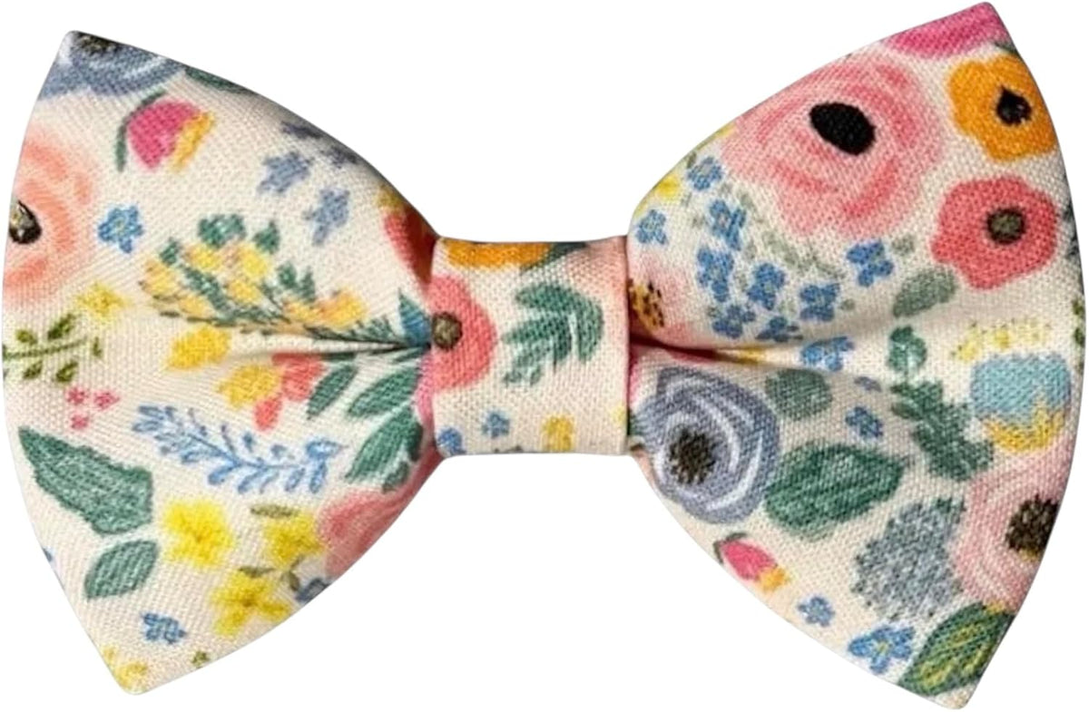 The Bold Bow Tie large four point five inch wide pet bow tie close up