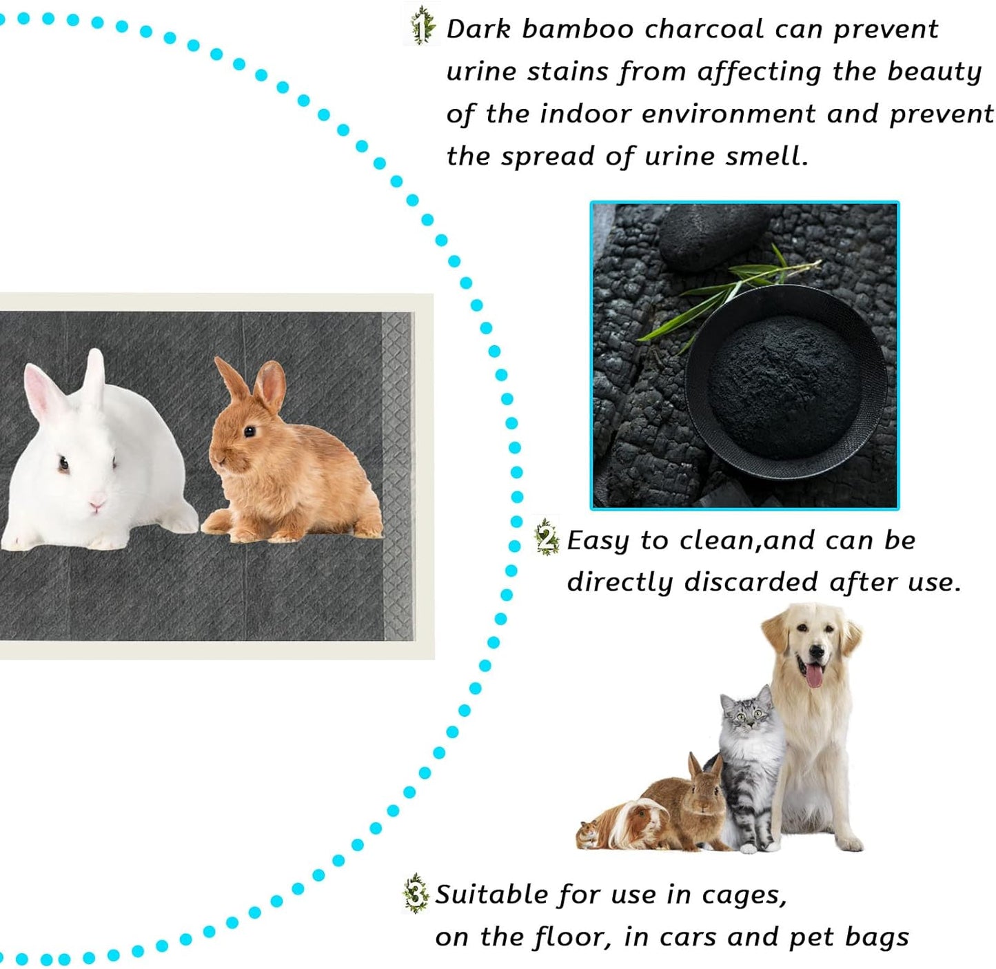 Side profile of Kathson 5-layer absorbent pet pad
