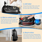 Using the anti static pet steamer brush on a shedding domestic cat