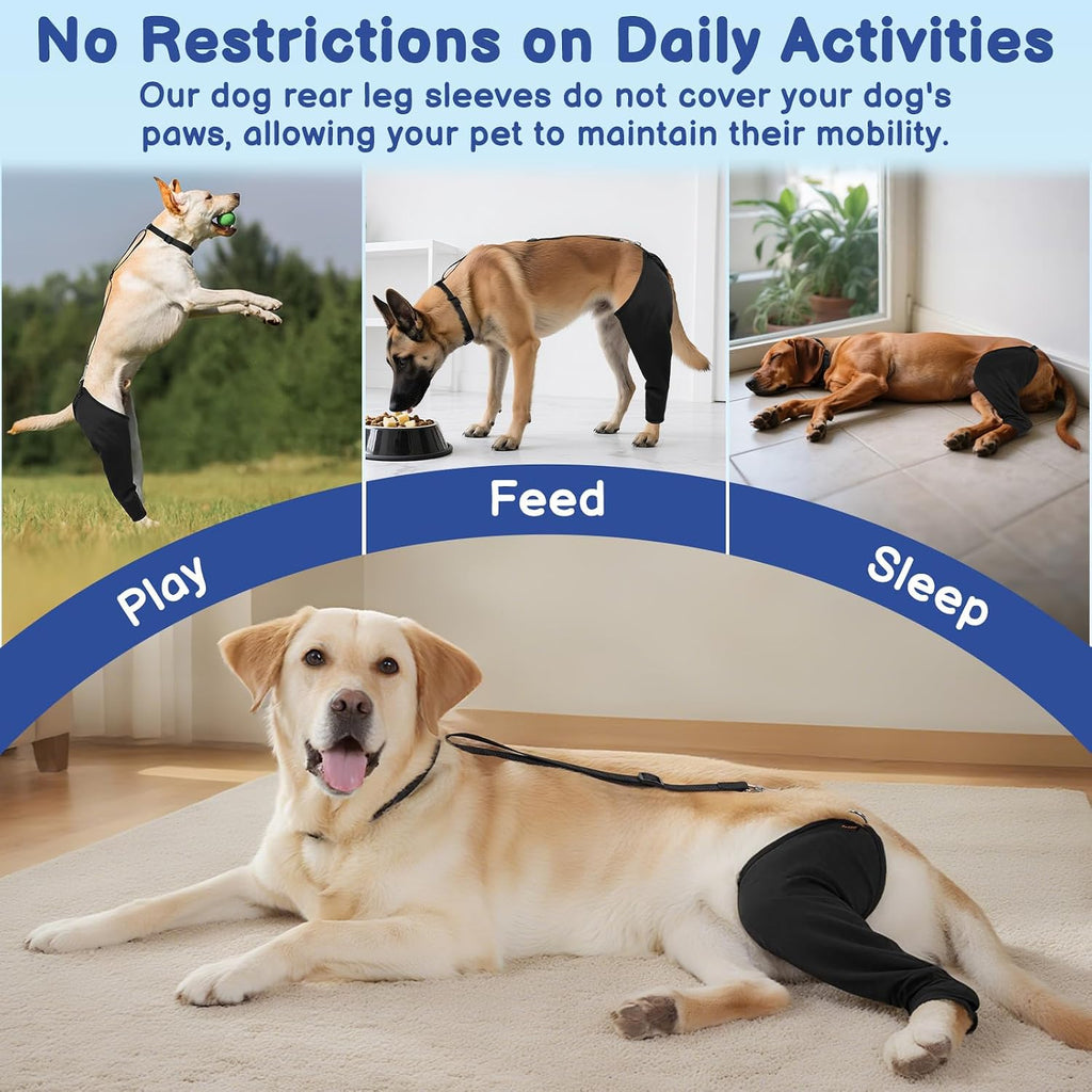 Lightweight elastic skin friendly fabric details of the Barkless dog sleeve.